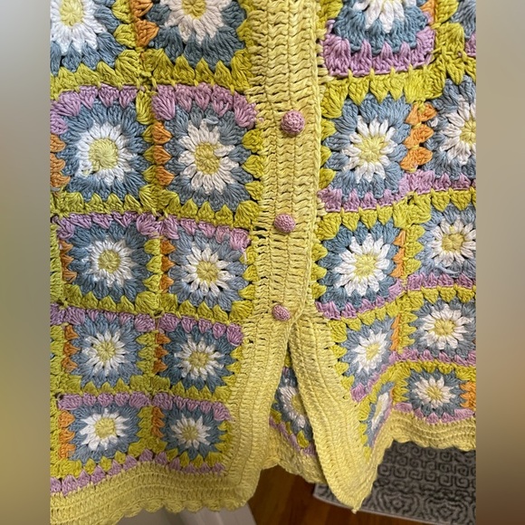 NWT Alémais Petra Crochet Midi Dress. Size US 4 - Picture 8 of 15